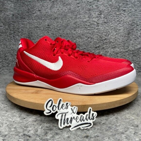 Nike Kobe 8 (GS) University Red White Size 6.5Y = 8 Women Basketball FN0266-601 - Picture 3 of 9